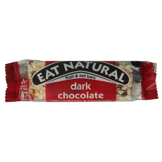 Eat Natural Pure chocolade met cranberries & macadamia 40 Gram