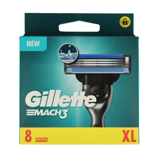 Gillette Mach3 base mesjes regular 8 Stuks