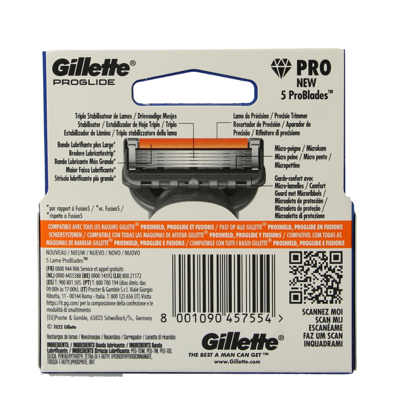 Gillette Fusion pro glide manual mesjes  3 Stuks
