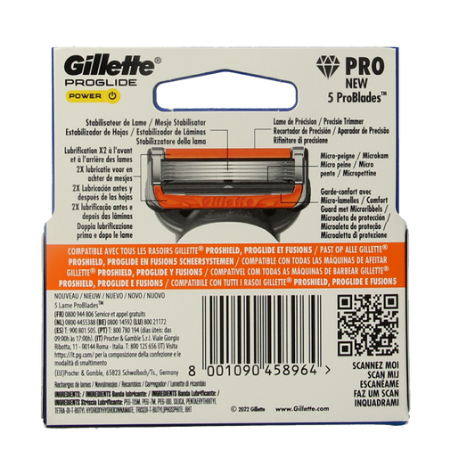 Gillette Fusion powerglide mesjes  3 Stuks