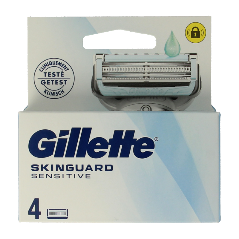 Gillette Skinguard aloe vera mesjes regular 4 Stuks