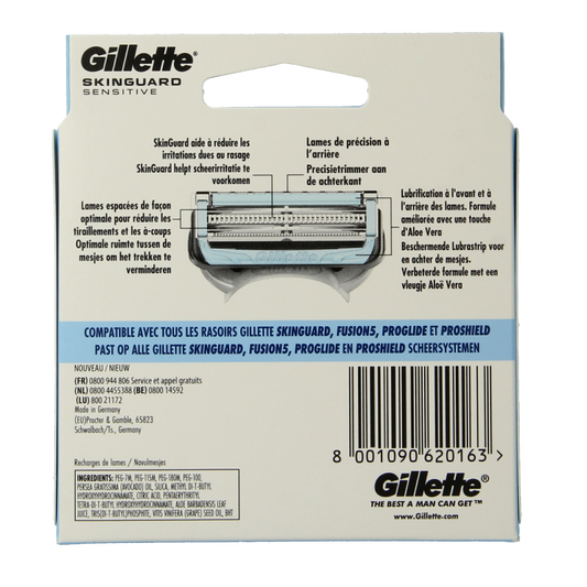 Gillette Skinguard sensitive mesjes 8 Stuks