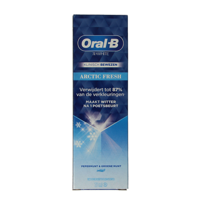 Oral B Tandpasta 3D white arctic fresh 75.00 Milliliter