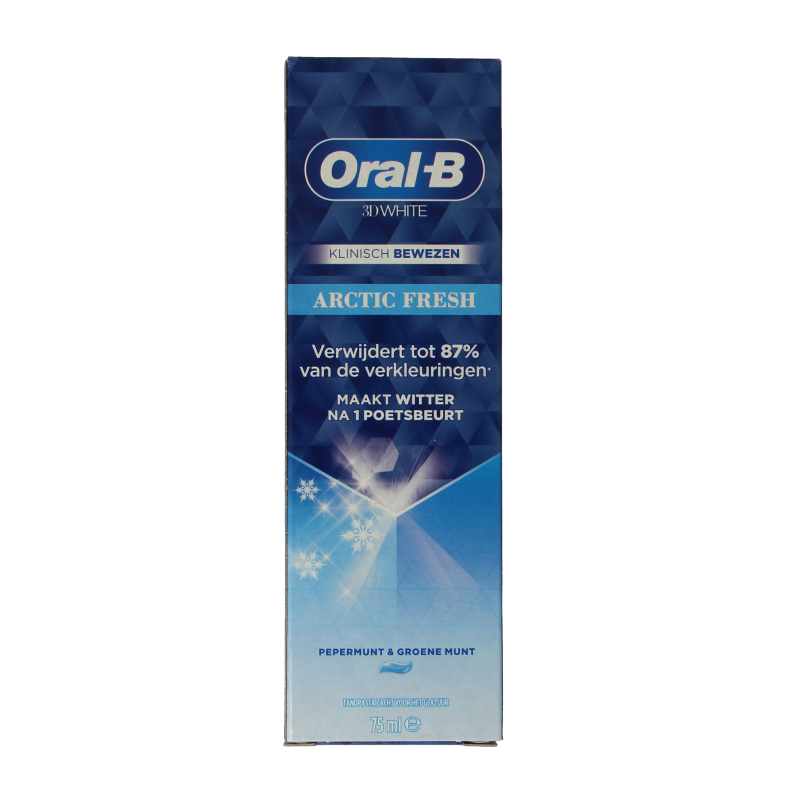 Oral B Tandpasta 3D white arctic fresh 75 Milliliter