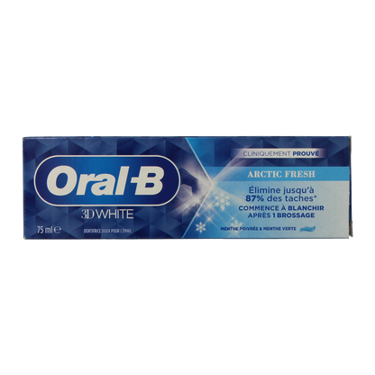 Oral B Tandpasta 3D white arctic fresh 75.00 Milliliter