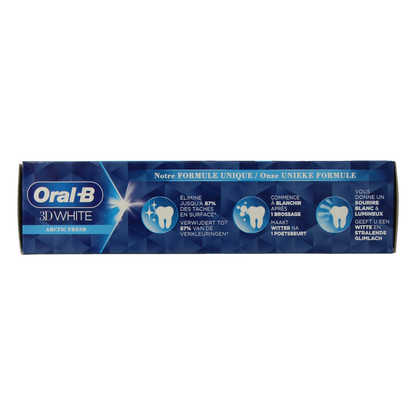 Oral B Tandpasta 3D white arctic fresh 75.00 Milliliter