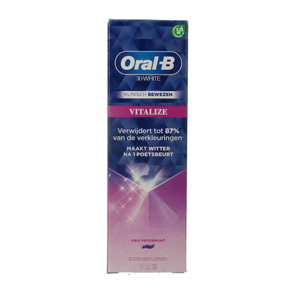 Oral B Tandpasta 3D white vitalize  75.00 Milliliter