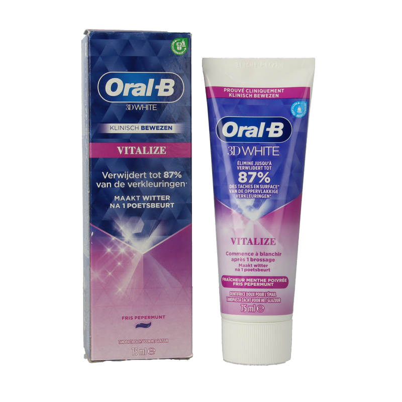 Oral B Tandpasta 3D white vitalize  75 Milliliter