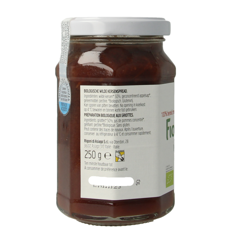 Fiordifrutta Wilde kersenjam bio 250 Gram