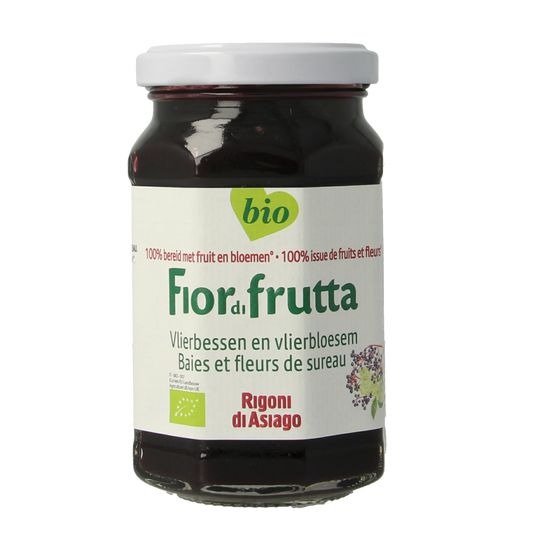 Fiordifrutta Vlierbloesem & vlierbesjam bio 250.00 Gram