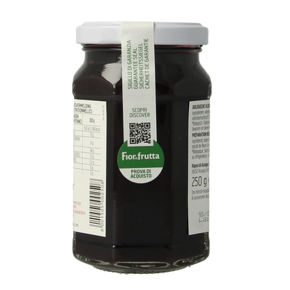 Fiordifrutta Vlierbloesem & vlierbesjam bio 250.00 Gram