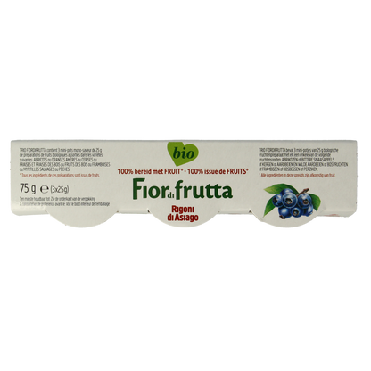 Fiordifrutta Fruitbeleg mix 25 gram bio 75.00 Gram
