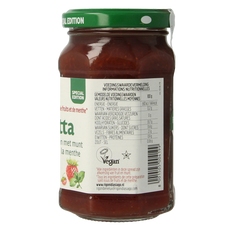 Fiordifrutta Aardbeien en wilde aardbeien met munt jam bio 250.00 Gram