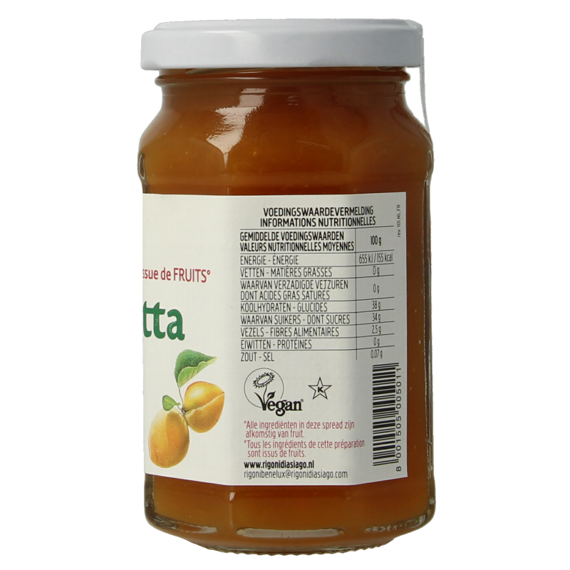 Fiordifrutta Abrikozenjam bio 250 Gram