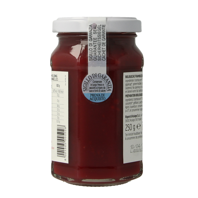 Fiordifrutta Frambozenjam bio 250 Gram
