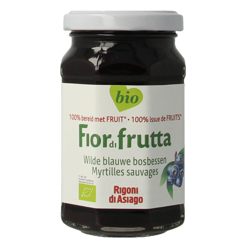 Fiordifrutta Blauwe bosbesjam bio 250 Gram