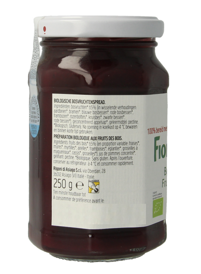 Fiordifrutta Bosvruchtenjam bio 250.00 Gram