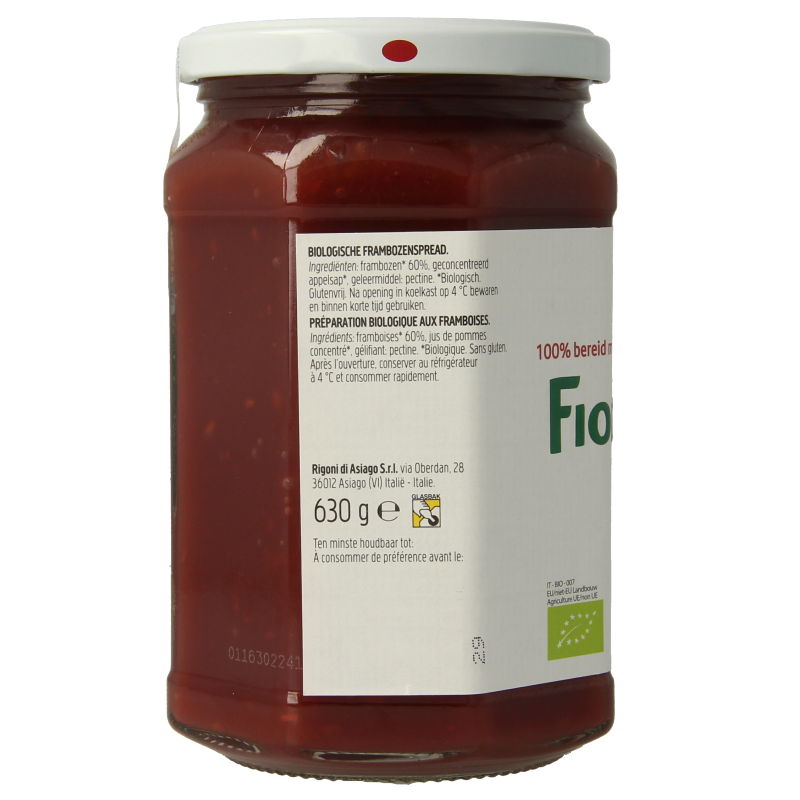 Fiordifrutta Frambozen bio 630 Gram