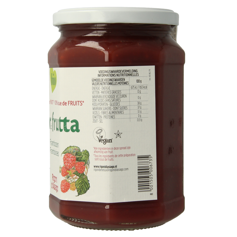 Fiordifrutta Frambozen bio 630 Gram