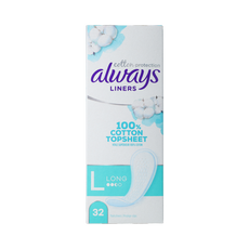 Always Dailies cotton protection inlegkruisjes large 32.00 Stuks