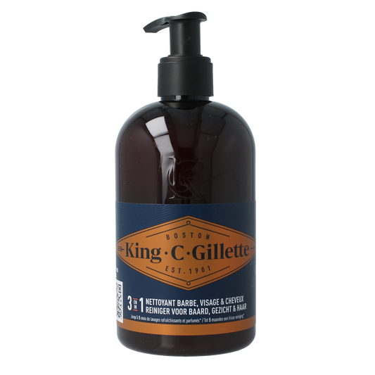 Gillette King c baard en gezichtsreiniger 350.00 Milliliter