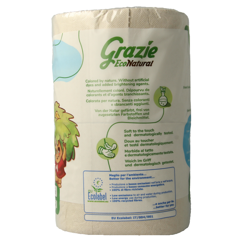Grazie Natural Toiletpapier 3-laags 4 Stuks