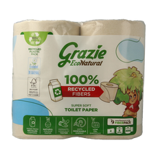 Grazie Natural Toiletpapier 2-laags 8 Stuks