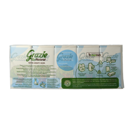 Grazie Natural Zakdoekjes extra soft 10 x 9 zakdoekjes 90 Stuks