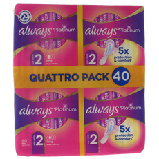 Always Maandverband platinum long 40 Stuks