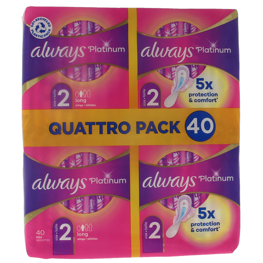 Always Maandverband platinum long 40 Stuks