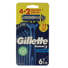 Gillette Sensor 3 comfort wegwerpmesjes 6 Stuks