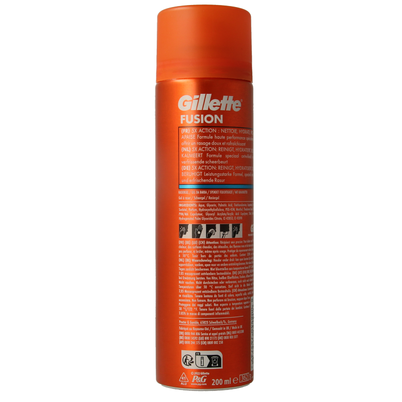 Gillette Fusion shaving gel 200 Milliliter