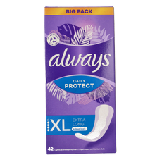 Always Inlegkruisjes daily protect extra long  42 Stuks