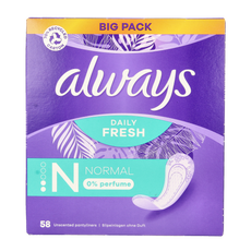 Always Inlegkruisjes daily fresh normaal 58.00 Stuks