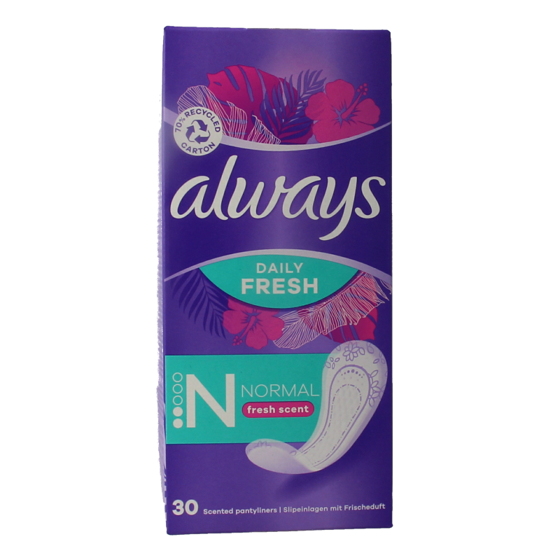 Always Inlegkruisjes daily fresh normaal & scent 30 Stuks