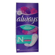 Always Inlegkruisjes daily fresh normaal & scent 30.00 Stuks