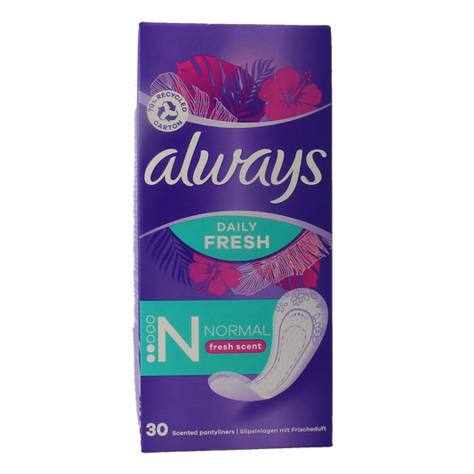 Always Inlegkruisjes daily fresh normaal & scent 30.00 Stuks