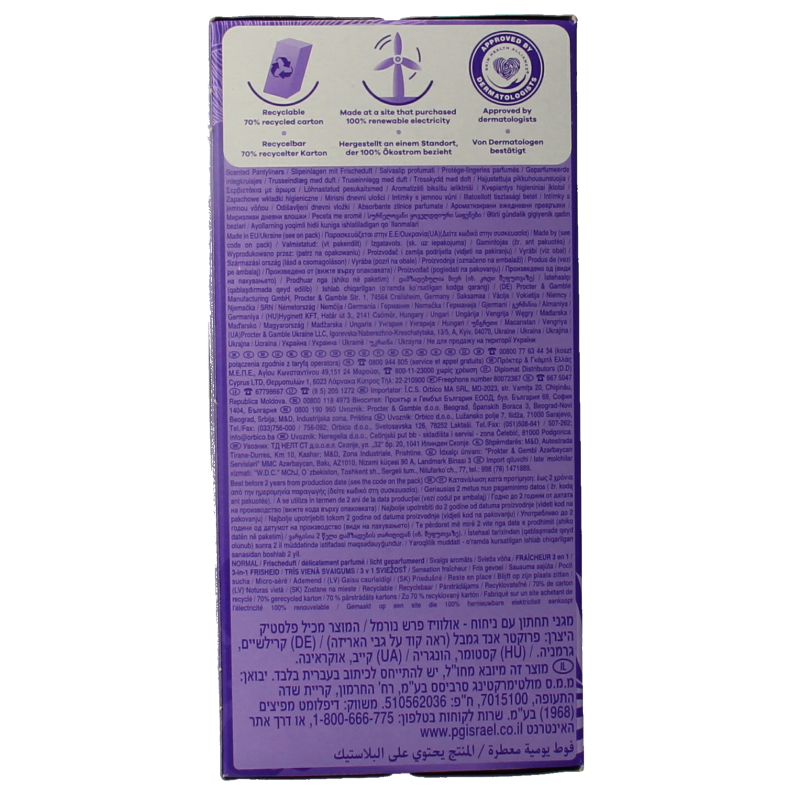 Always Inlegkruisjes daily fresh normaal & scent 30 Stuks