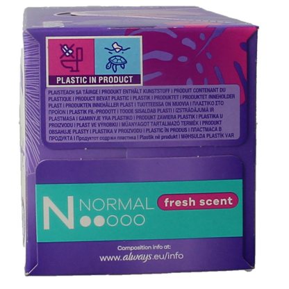 Always Inlegkruisjes daily fresh normaal & scent 30.00 Stuks