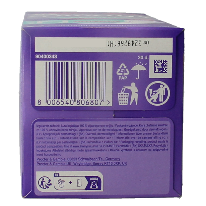 Always Inlegkruisjes daily fresh normaal & scent 30 Stuks