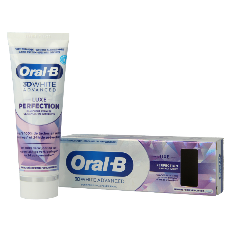Oral B Tandpasta 3D white luxe perfection 75 Milliliter