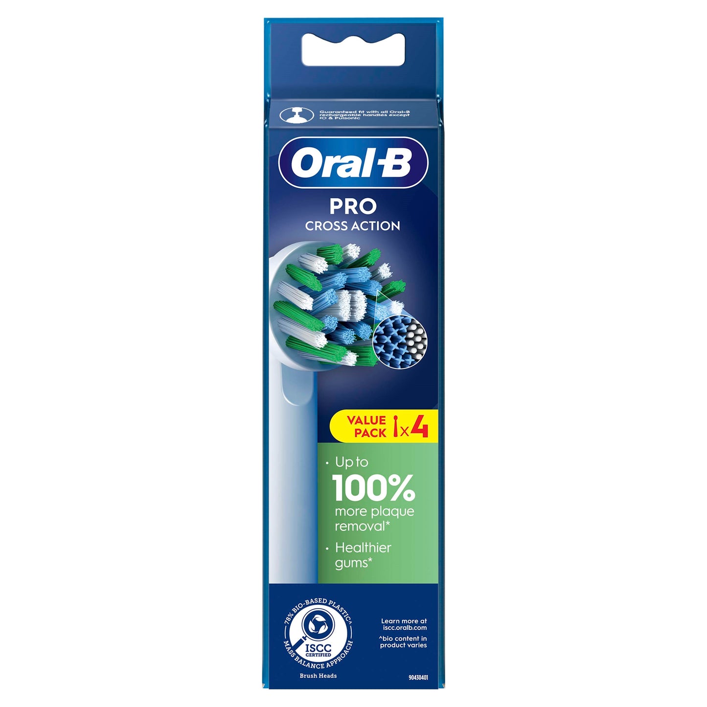 Oral B Opzetborstel cross action 4 Stuks