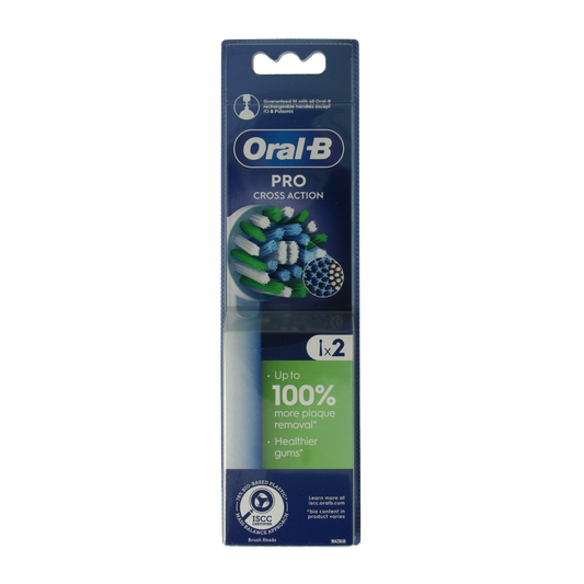 Oral B Opzetborstel cross action 2 Stuks