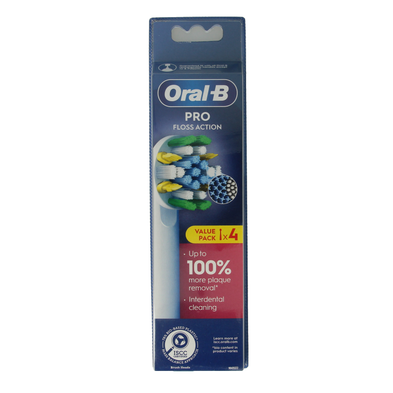 Oral B Opzetborstel floss action 4 Stuks