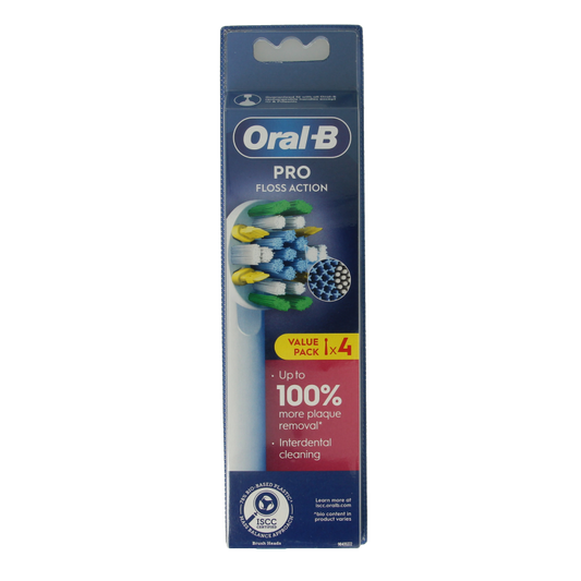 Oral B Opzetborstel floss action 4 Stuks