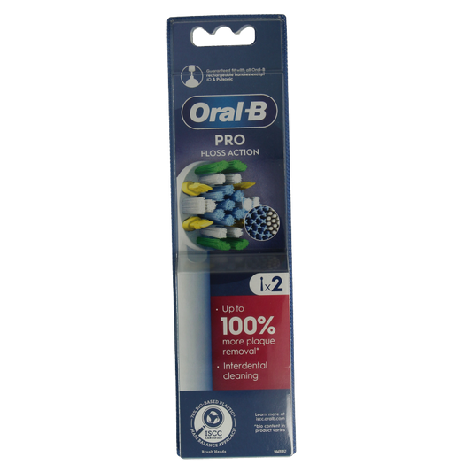 Oral B Opzetborstel floss action 2 Stuks