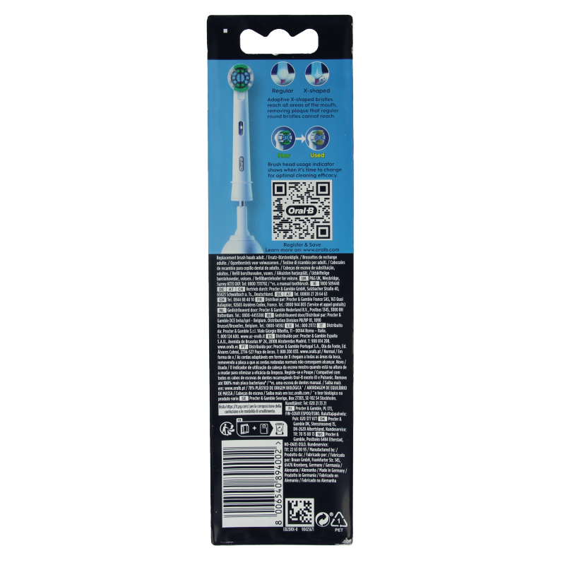 Oral B Opzetborstel precision clean 8 Stuks