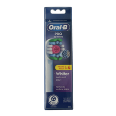 Oral B Opzetborstel 3D white 4 Stuks