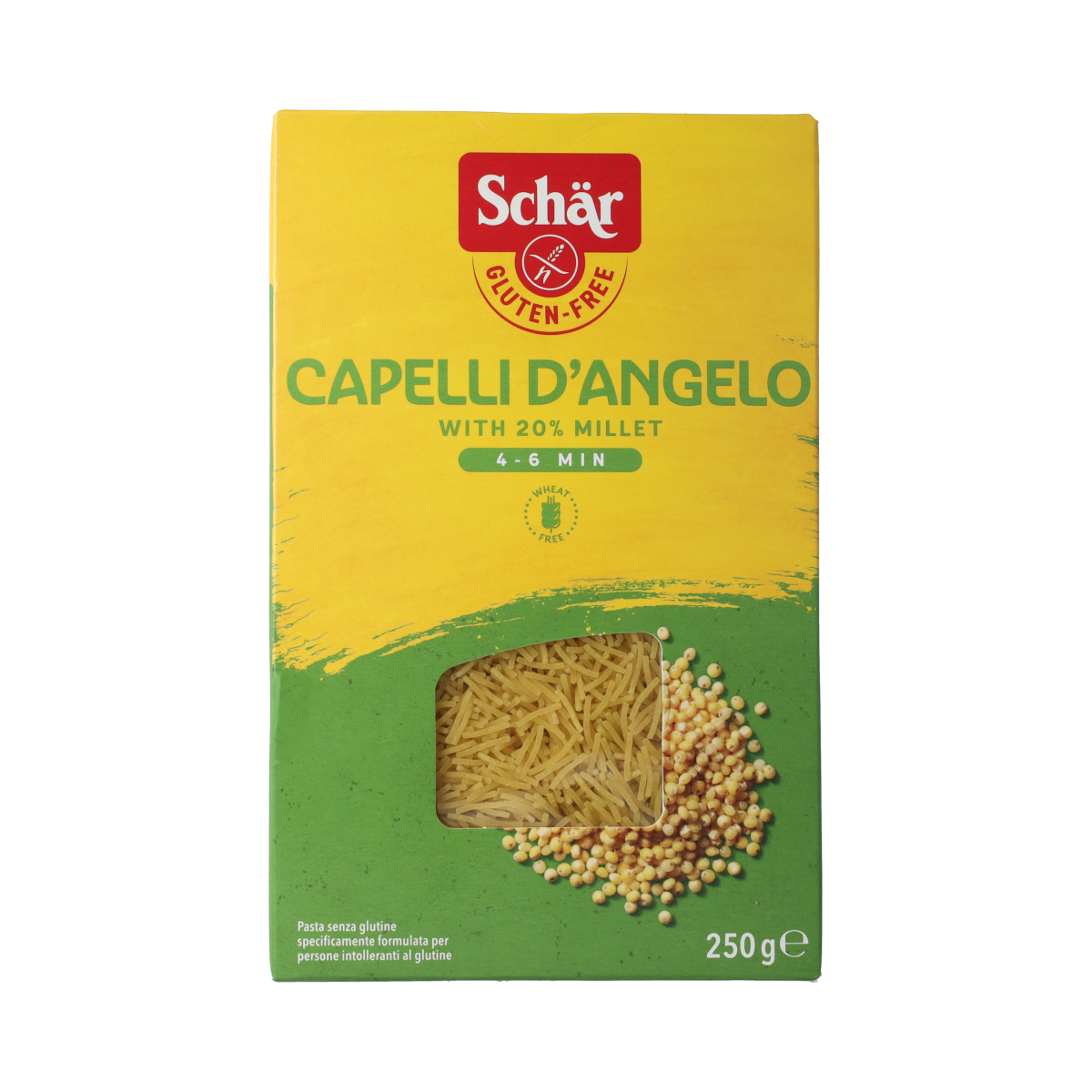 Schar Capelli d'Angelo vermicelli glutenvrij 250.00 Gram