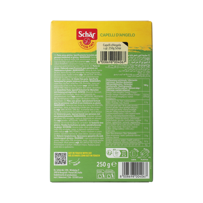 Schar Capelli d'Angelo vermicelli glutenvrij 250.00 Gram